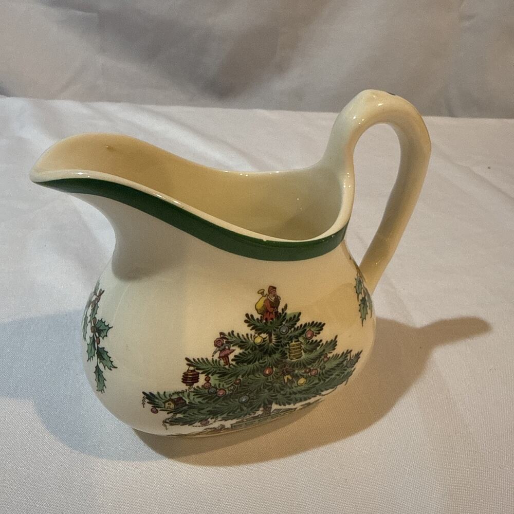 Vintage Spode Christmas Tree Creamer S3324L Made in England
